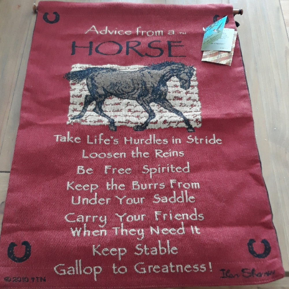 ADVICE FROM A HORSE WALL HANGIN